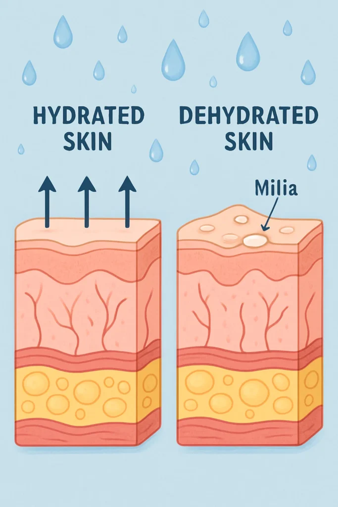 The importance of hydration and milia production Cirencester